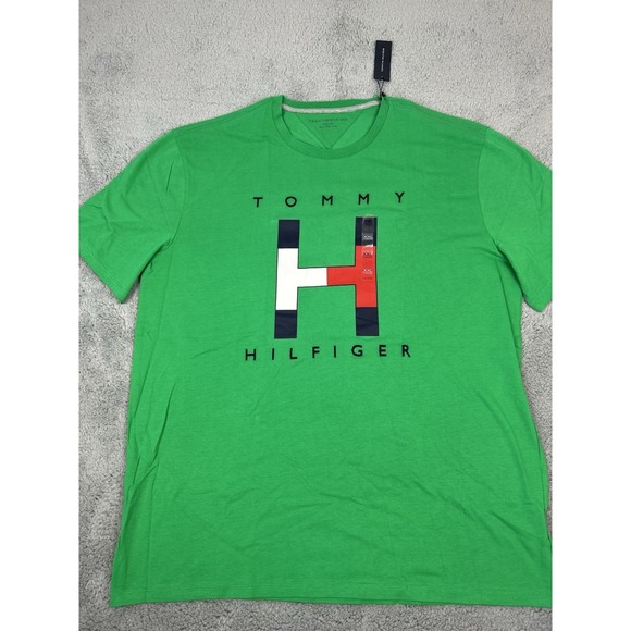 Tommy Hilfiger Other - Tommy Hilfiger Logo Tshirt Mens Size XXL Green Red White Short Sleeve NWT